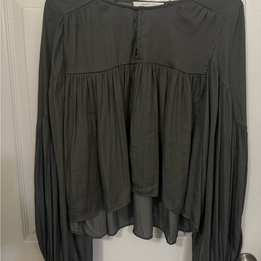 Mustard Seed Charcoal Blouse